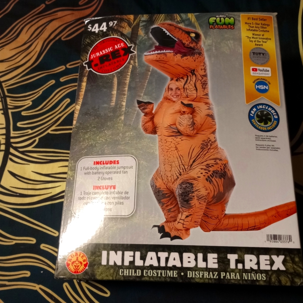The original Jurassic age T.Rex inflatable costume